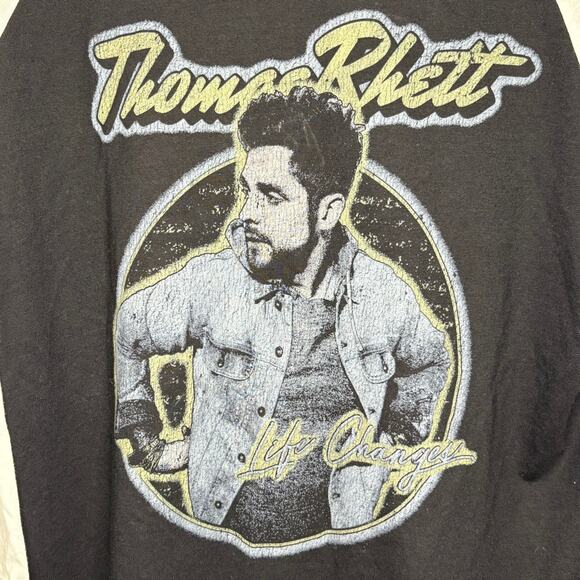 Thomas Rhett Merch 2018 Life Changes Tour Baseball Tee Womens Mens Unisex Sz M - Picture 2 of 5